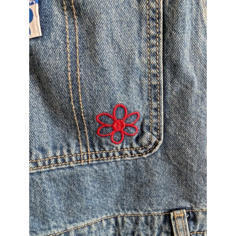 NWT Old Navy x Disney Girls Denim Shortalls Minnie Mouse XXL 14